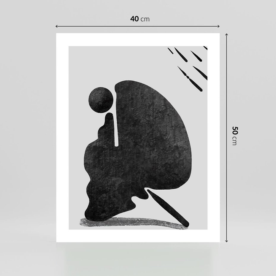 Plakat bez ramy 40x50 - Abstrakcyjna Japońska Sztuka - abstrakcja, sztuka japońska