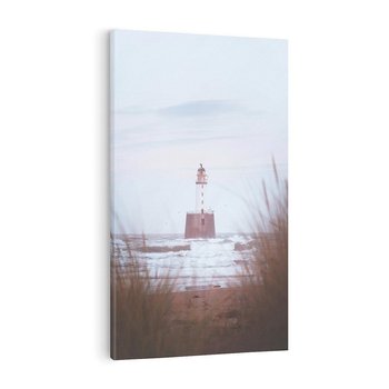 Obraz na płótnie 50x70 - Magiczna Aura - latarnia, mgła