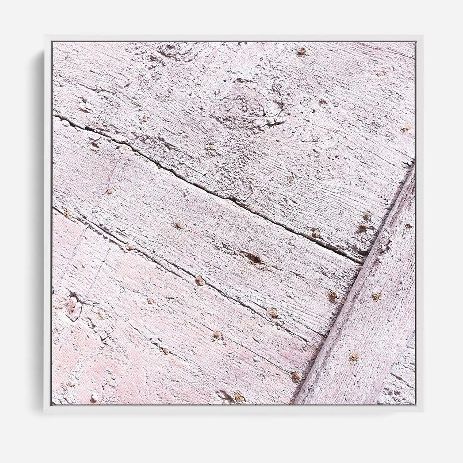 Obraz w ramie 80x80 - Nowoczesna Elegancja - beton, struktura - rama biała