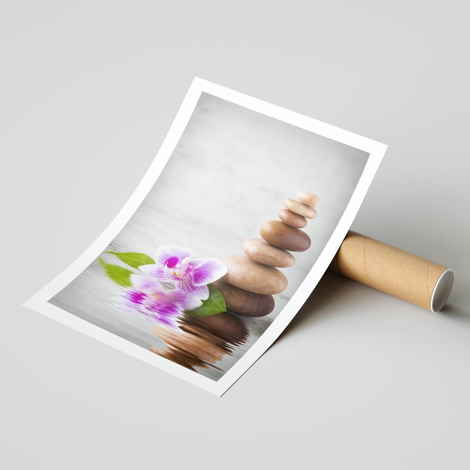 Plakat bez ramy 21x30 - Spa japońskie: sztuka relaksu - spa, japońskie