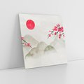 Obraz na płótnie 60x60 - Harmonia Japandi - styl japandi, japonia