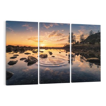 Obraz na płótnie 120x80 - Spokój nad jeziorem - jezioro