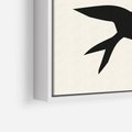 Obraz w ramie 50x50 - Kreatywne Echa - jaskółki, minimalizm - rama biała