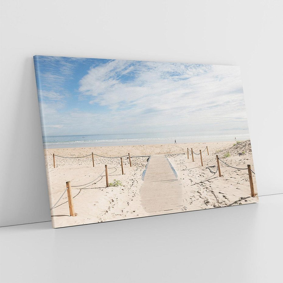 Obraz na płótnie 100x70 - Ścieżka na plaży - plaża, ścieżka