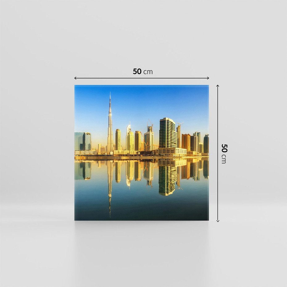 Obraz na płótnie 50x50 - Panorama Dubaju - Dubai, Dubaj
