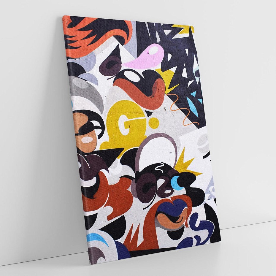 Obraz na płótnie 50x70 - Moc kolorów w graffiti - graffiti