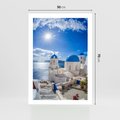 Plakat bez ramy 50x70 - Uroki Santorini we Włoszech - Santorini, Włochy