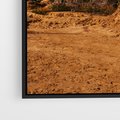Obraz w ramie 70x100 - Skarby Pustynnego Kanionu - pustynia, kaktusy - rama czarna
