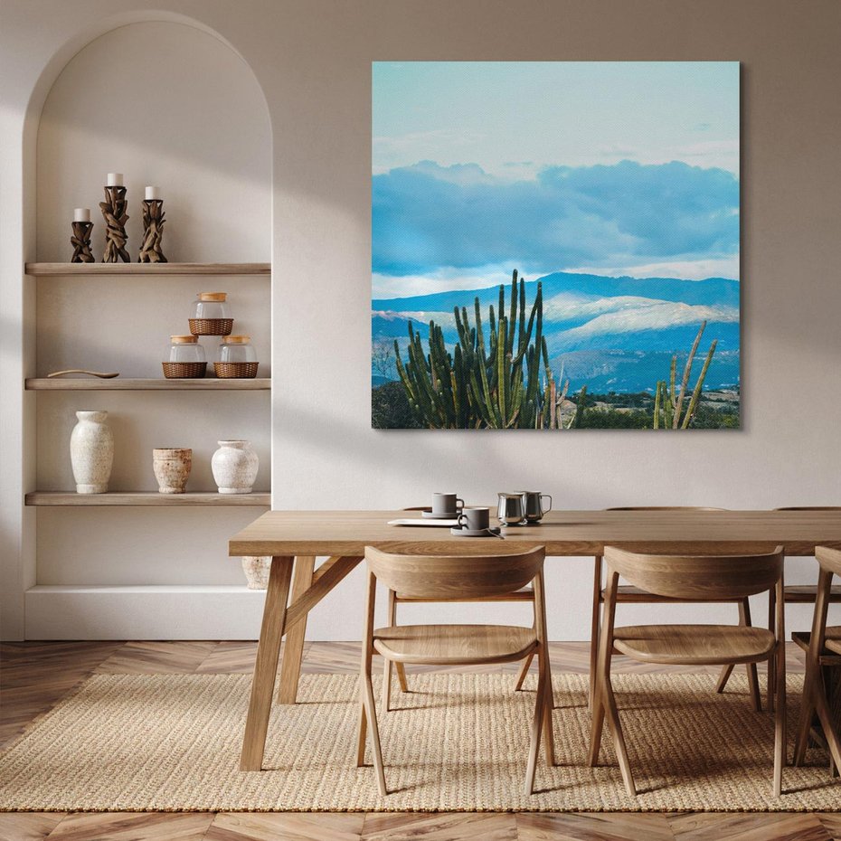 Obraz na płótnie 40x40 - Malowniczy Pejzaż - pustynia, pejzaż