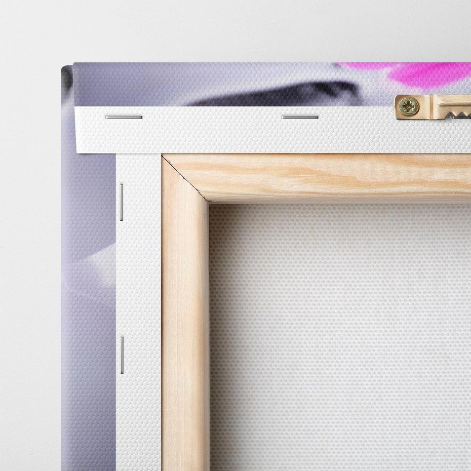 Obraz na płótnie 60x60 - kwiatowa harmonia - kwiat, SPA