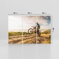 Obraz na płótnie 120x80 - Ekscytująca Akcja - motocykl, cross