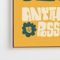 Obraz w ramie 50x70 - Impulsy Harmonii - kwiaty, nowoczesny plakat - rama drewno