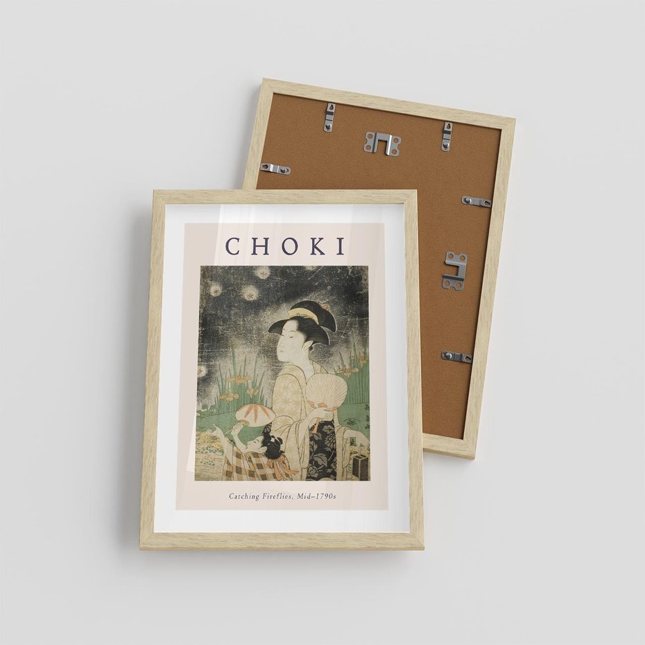 Plakat w ramie 30x40 - Sztuki Choki w Twoim Domu - reprodukcja, rycina - rama drewno