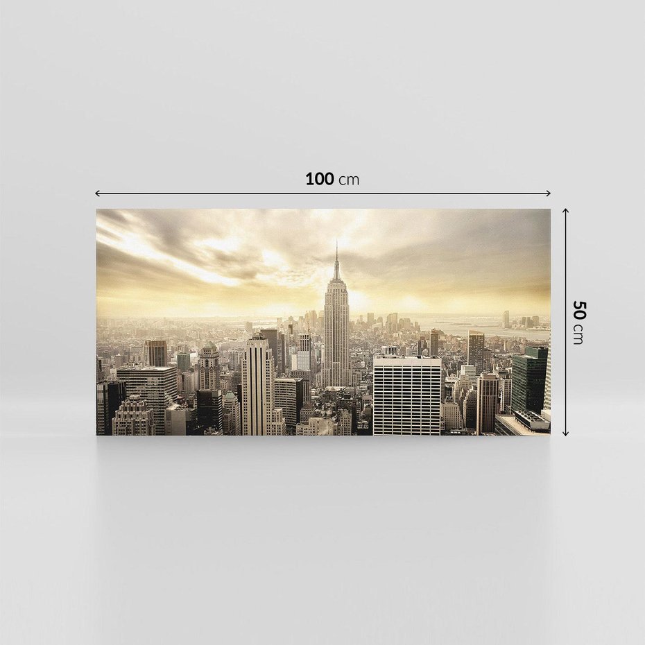 Obraz na płótnie 100x50 - Magia Manhattanu: miasto, które nigdy nie śpi - Manhattan, NY