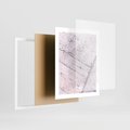 Plakat w ramie 40x50 - Nowoczesna Elegancja - beton, struktura - rama biała