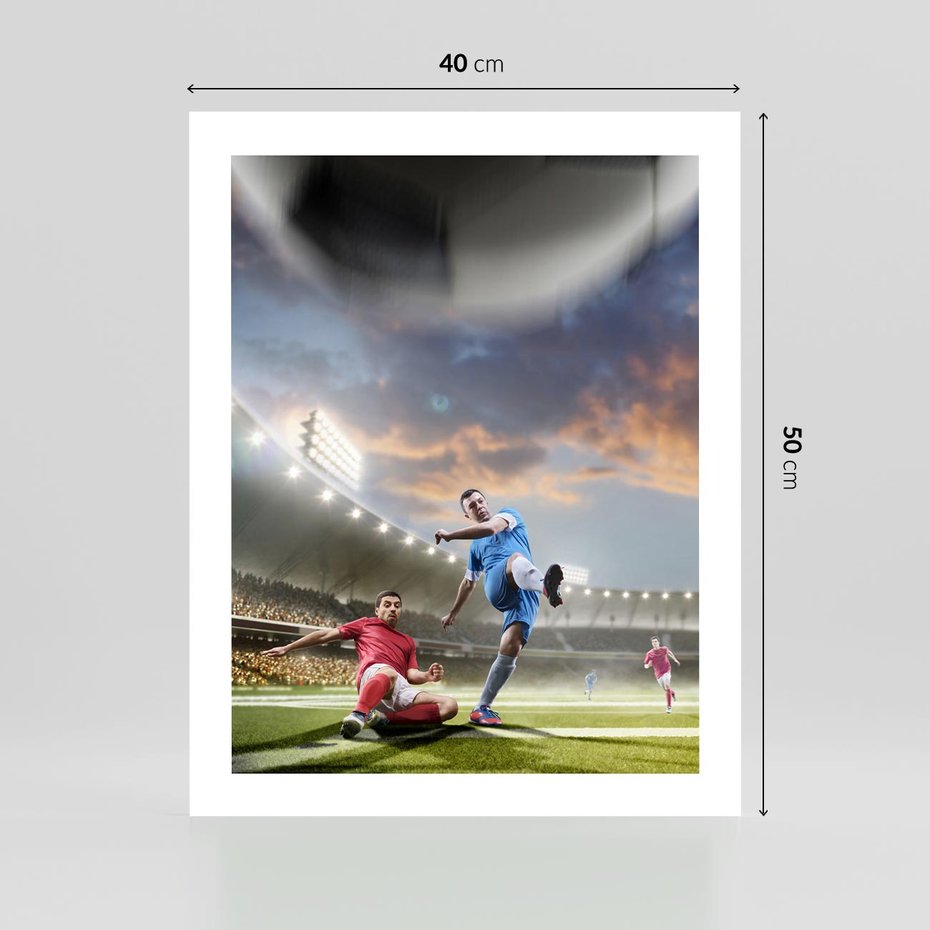 Plakat bez ramy 40x50 - Ekscytacja Sportowego Świata - gol, mecz