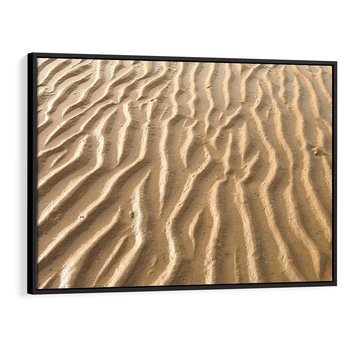 Obraz w ramie 70x50 - Piasek i Nieskończoność - pustynia, piasek - rama czarna