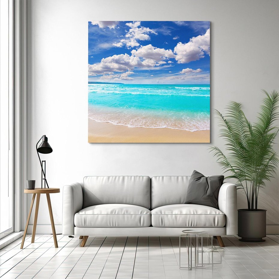 Obraz na płótnie 60x60 - Oaza na Morzu - Majorka, morze