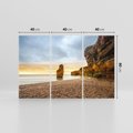 Obraz na płótnie 120x80 - Plaża Morza z Skałami - plaża, morze
