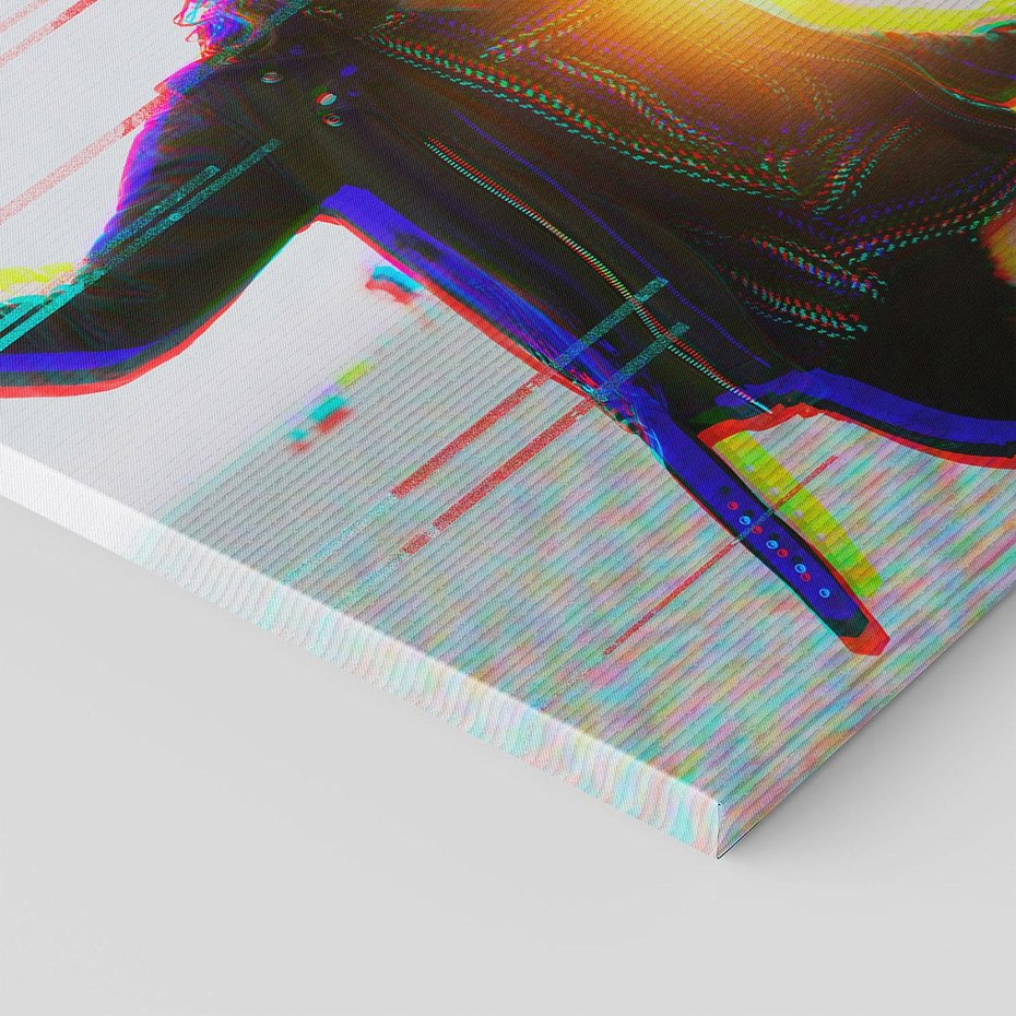 Obraz na płótnie 120x80 - Taniec tęsknot - zdjęcie w stylu retro, dodane kolorowe akcenty