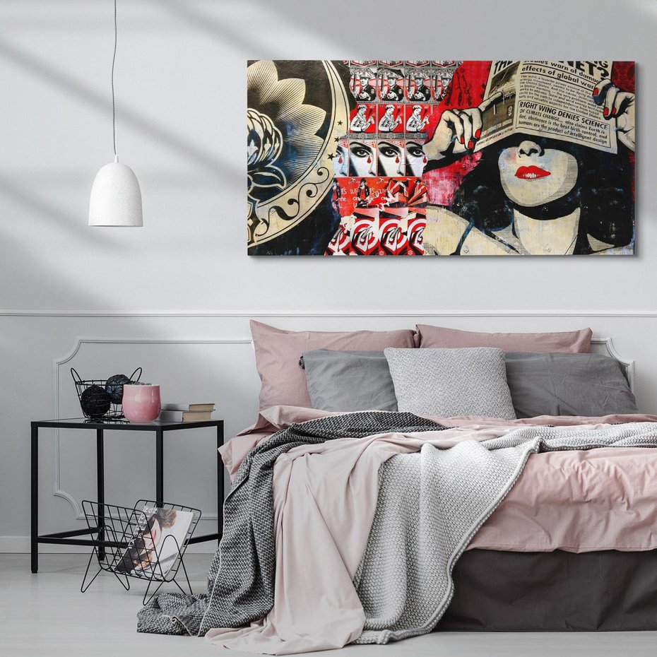 Obraz na płótnie 120x60 - Eksploracja kolorowego graffiti - graffiti