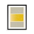 Plakat w ramie 30x40 - Geometryczna Harmonia - geometria, nowoczesny plakat - rama czarna