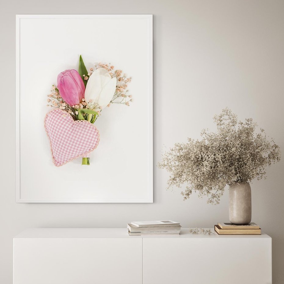 Plakat bez ramy 30x40 - Kolorowa Harmonia - kwiaty, bukiet