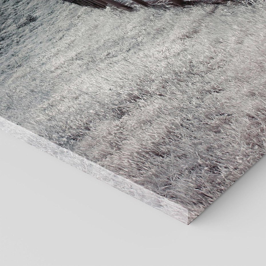 Obraz na płótnie 70x100 - Burzowy pomost na plaży - plaża, pomost