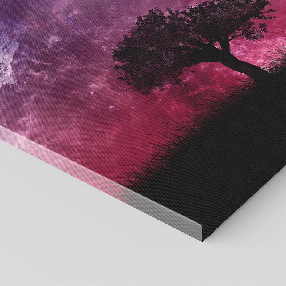 Obraz na płótnie 70x100 - Tajemnicza obecność kosmosu - księżyc, kosmos