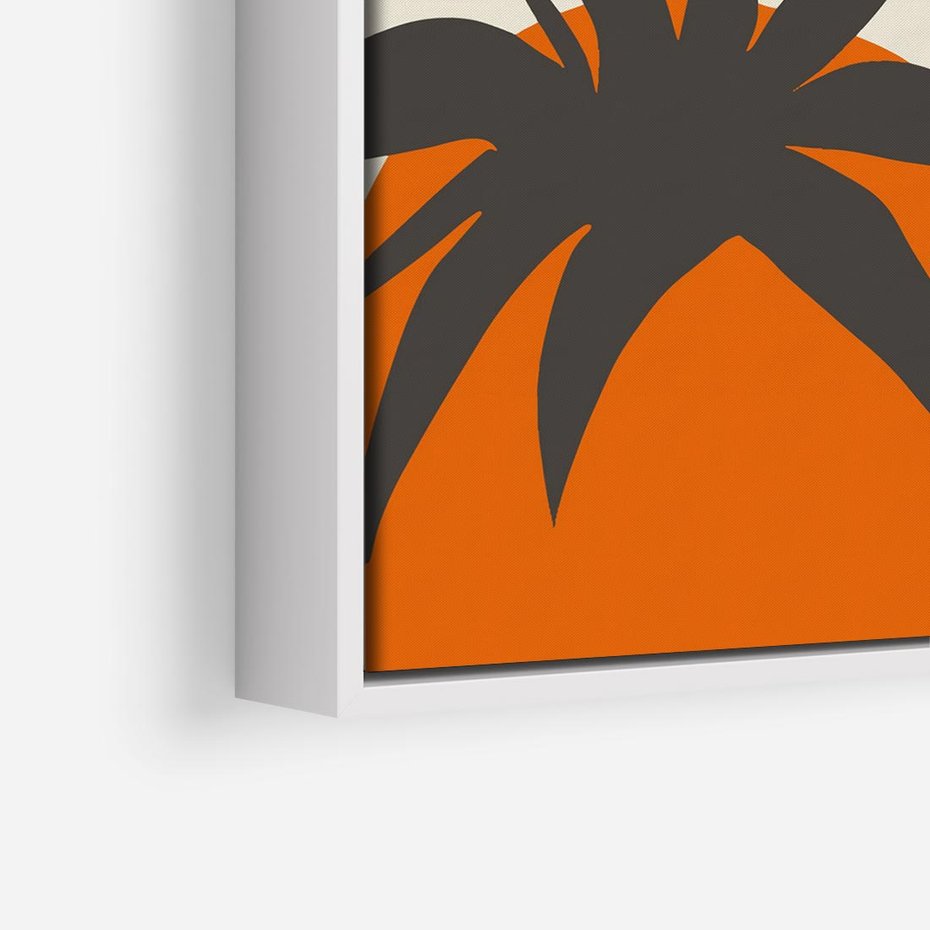 Obraz w ramie 80x80 - Jadalne Kształty - nowoczesny plakat do kuchni, pomidory - rama biała