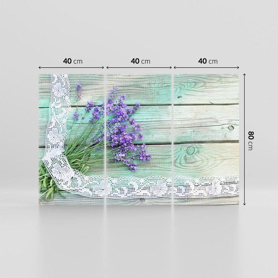 Obraz na płótnie 120x80 - Romantyczna lawenda - lawenda, kwiaty