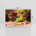 Obraz na płótnie 120x80 - owocowy raj - wino, winogrona