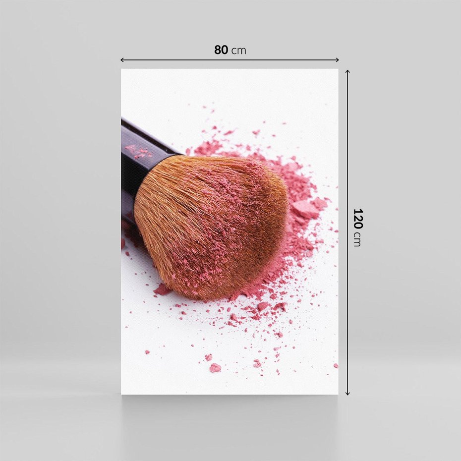 Obraz na płótnie 80x120 - Makijaż w kolorze pędzla - makijaż, pędzel