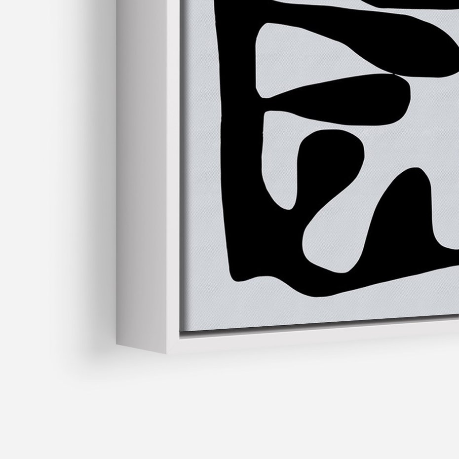 Obraz w ramie 70x100 - Taniec Kształtów - matisse, sztuka nowoczesna - rama biała