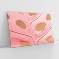 Obraz na płótnie 120x80 - Różowa monstera w pełnym rozkwicie - różowa, monstera