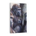 Obraz na płótnie 80x120 - Małpy w ich naturalnym środowisku - małpy, szympansy
