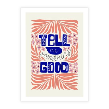 Plakat bez ramy 30x40 - Bezgraniczne Formy - nowoczesna typografia, liście