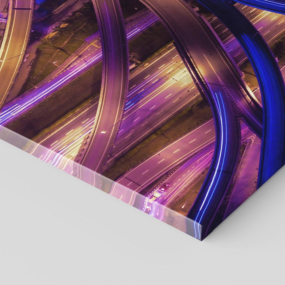 Obraz na płótnie 100x70 - Wiadukty i autostrada - Węzeł drogowy w USA - wiadukty, autostrada