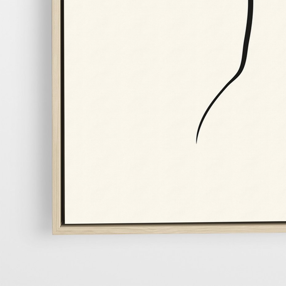 Obraz w ramie 50x70 - Tajemniczy Rytm - kobieta, posąg - rama drewno