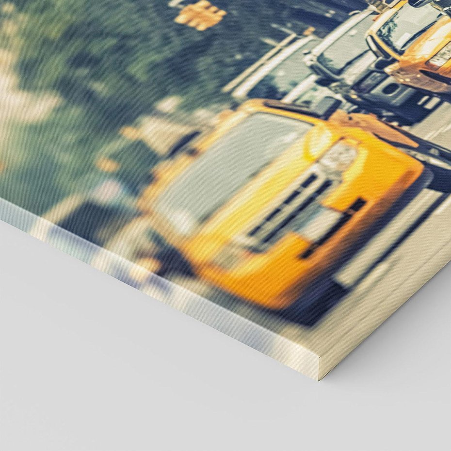 Obraz na płótnie 120x80 - Miasto Taksówek - taksówki, miasto