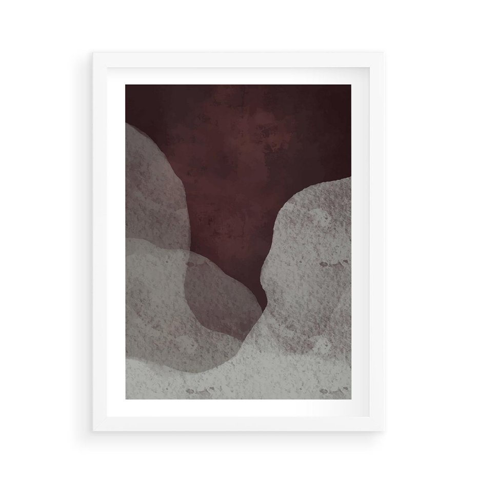 Plakat w ramie 50x70 - Zaklęte Zaburzenia - mroczny plakat, nowoczesne wnętrza - rama biała