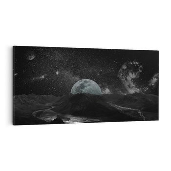 Obraz na płótnie 100x50 - Kosmiczne piękno: ziemia z lotu ptaka - kosmos, ziemia