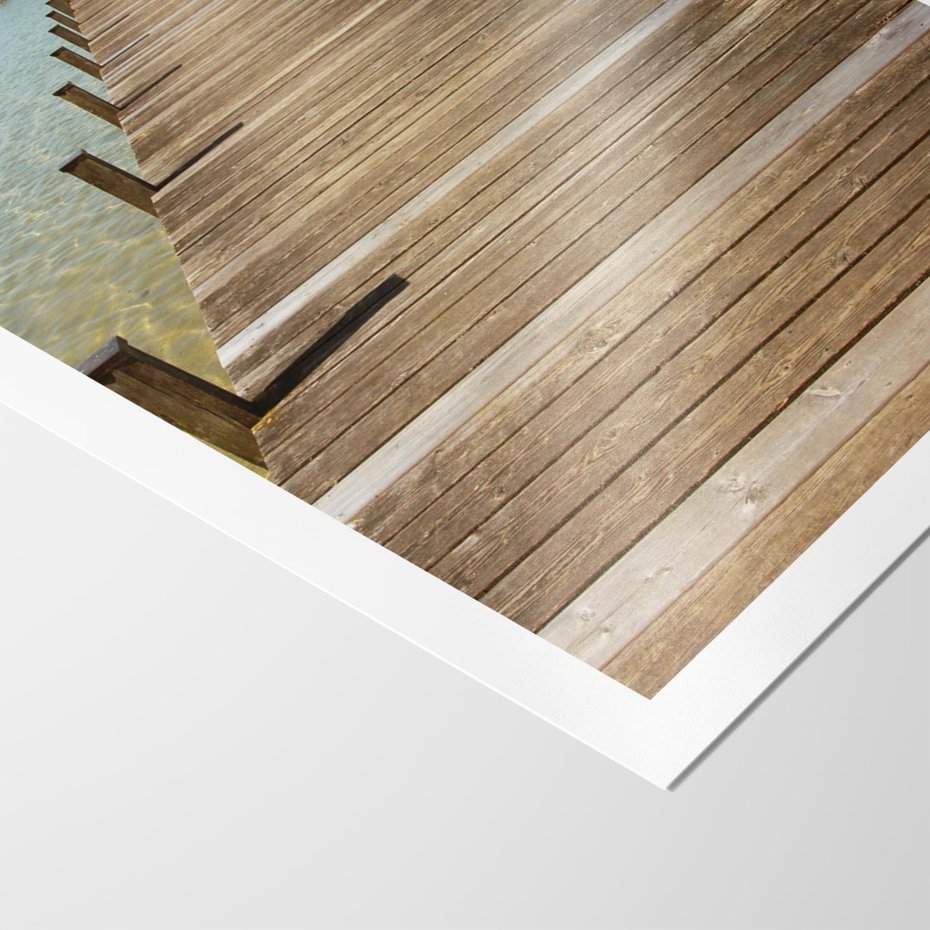 Plakat bez ramy 30x40 - Pomost ku morzu - pomost, morze