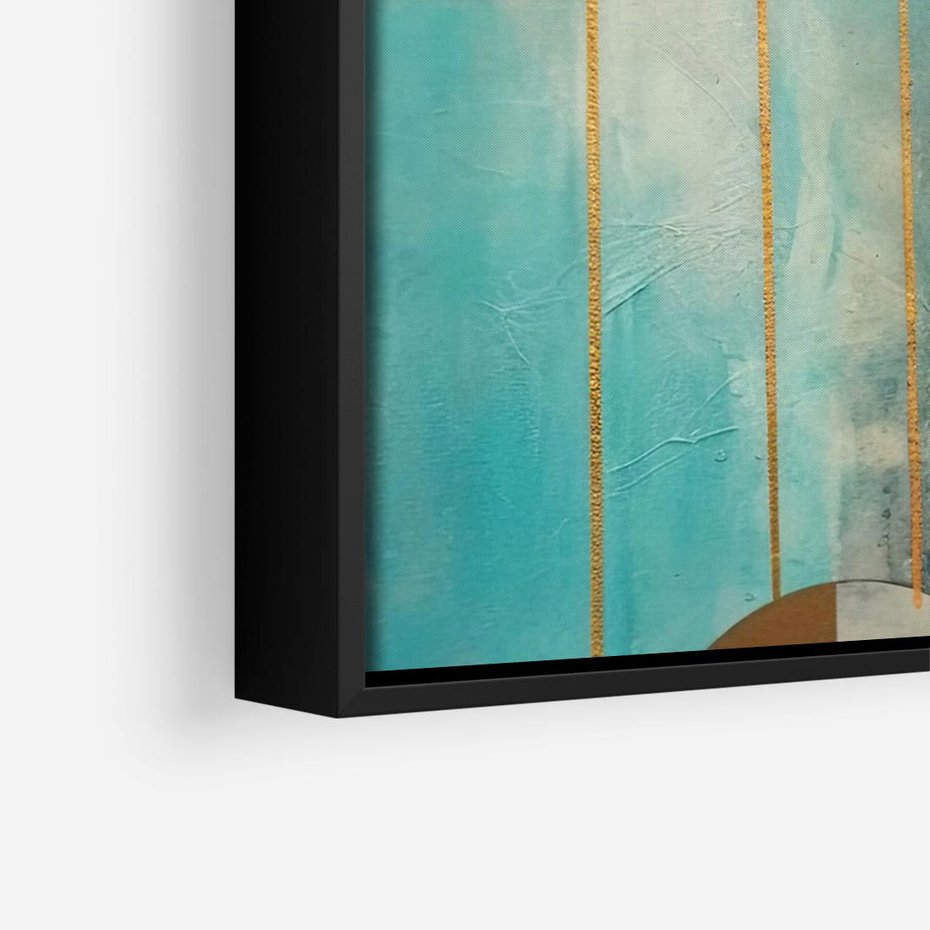 Obraz w ramie 70x50 - Abstrakcyjny Bałagan - abstrakcja, obraz olejny - rama czarna