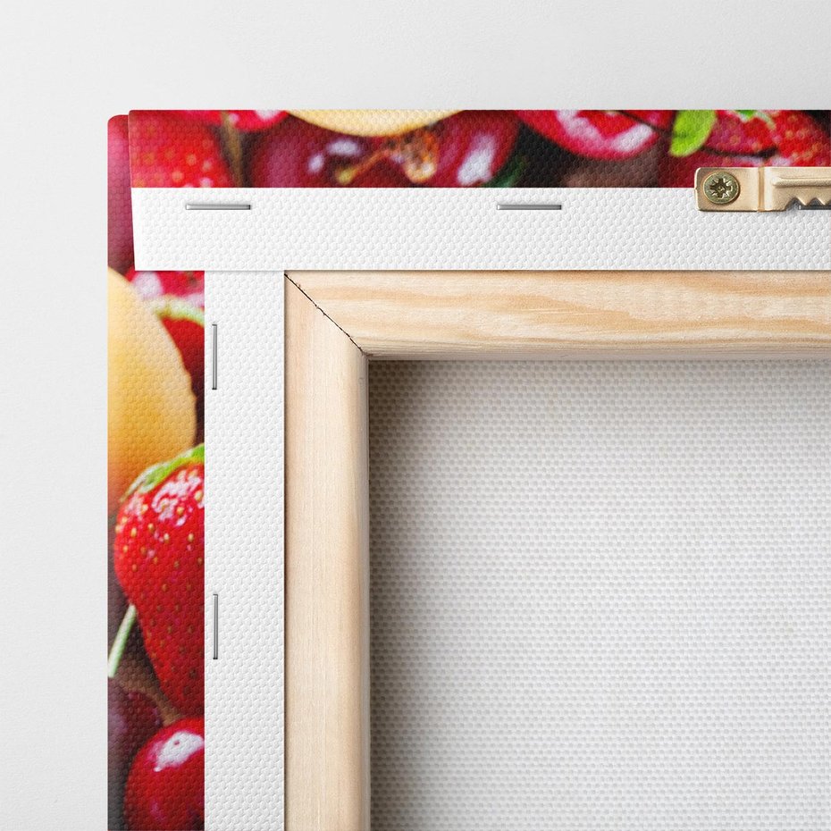 Obraz na płótnie 50x50 - Owoce w restauracji artystycznie - owoce, restauracja