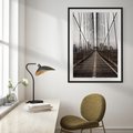 Plakat bez ramy 30x40 - Nowoczesna Linia - most, nowoczesna