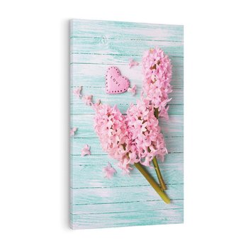 Obraz na płótnie 70x100 - Hiacynty w Kwiatowej Kompozycji - hiacynty, kwiaty