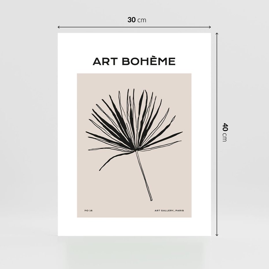 Plakat bez ramy 30x40 - Rozkwitające Boho Kształty - boho sztuka, plakat