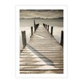 Plakat bez ramy 50x70 - Idylliczny pomost nad jeziorem - pomost, jezioro