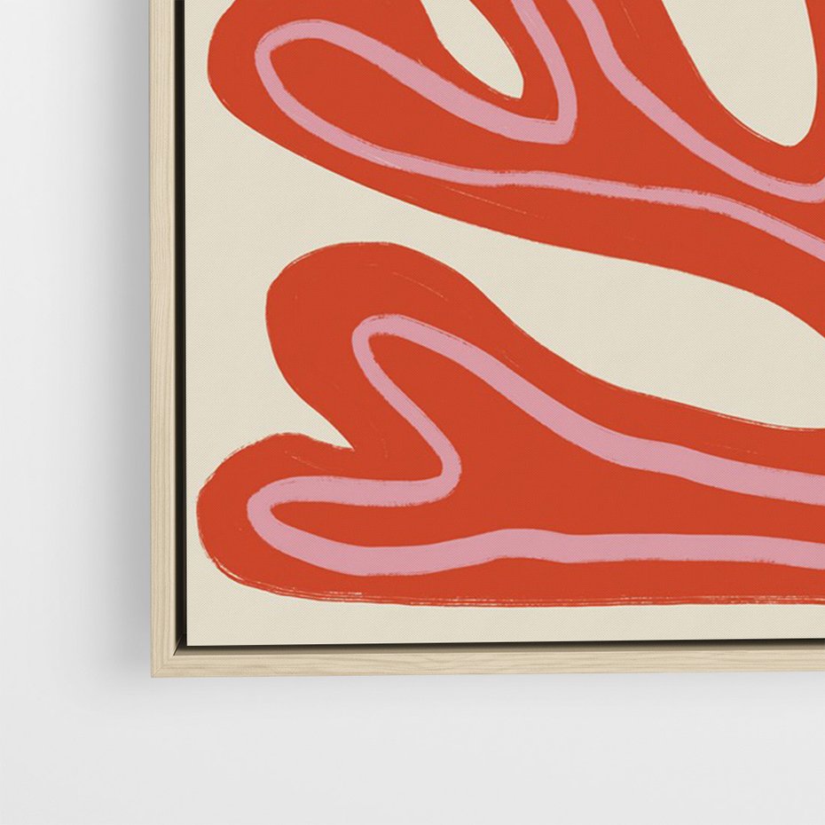 Obraz w ramie 70x100 - Księga Pastelowych Impulsów - abstrakcyjny obraz, plakat - rama drewno